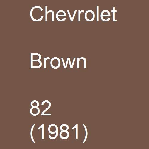 Chevrolet, Brown, 82 (1981).